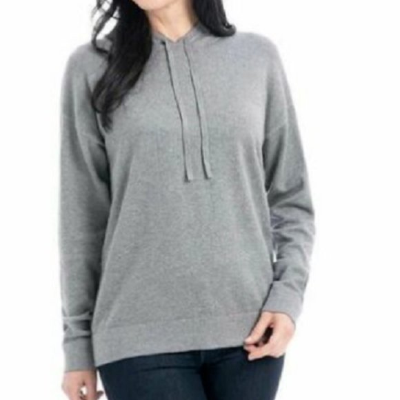 NWT Hilary Radley Women's Super Soft Cozy Sweater Hoodie Gray Size XL $60 FFF230 - Picture 1 of 1